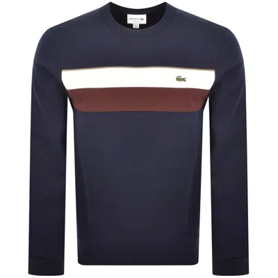 Lacoste Logo Sweatshirt Navy In Blue