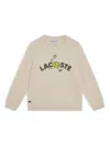 Lacoste Logo Sweatshirt In Neutrals