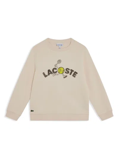 Lacoste Kids' Logo Sweatshirt In Neutrals