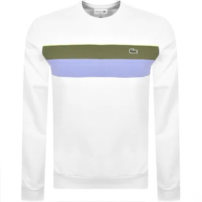 Lacoste Logo Sweatshirt White