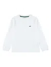 Lacoste Kids White Jersey T-shirt In White