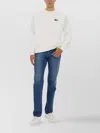 Lacoste Logo Sweatshirt With Ribbed Cuffs And Hem