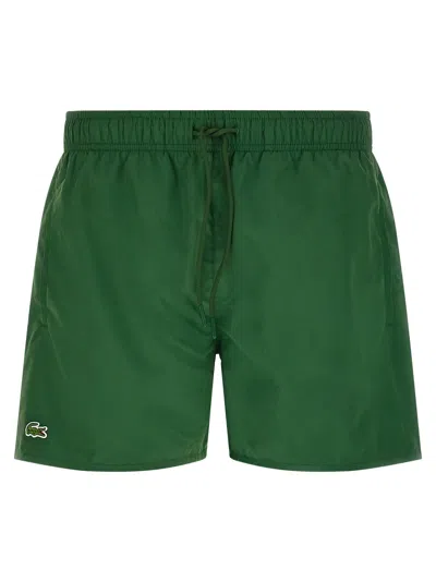 Lacoste Logo Swimsuit In Green