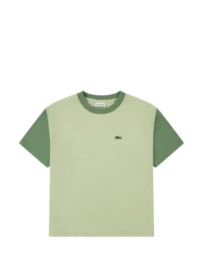 Lacoste Kids' Logo T-shirt In Green