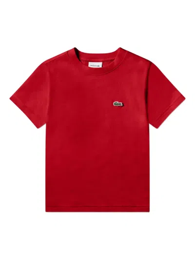 Lacoste Kids' Logo T-shirt In Red