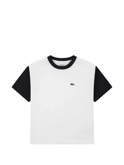 Lacoste Kids' Logo T-shirt In White