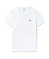 Lacoste Regular Fit V-neck T-shirt In White