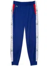 Lacoste Logo-tape "cosmic" Track Pants In Blue