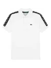 Lacoste Logo-tape Polo Shirt In White