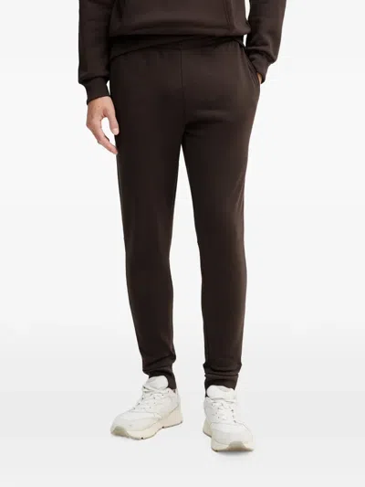 Lacoste Logo Track Pants In Brown