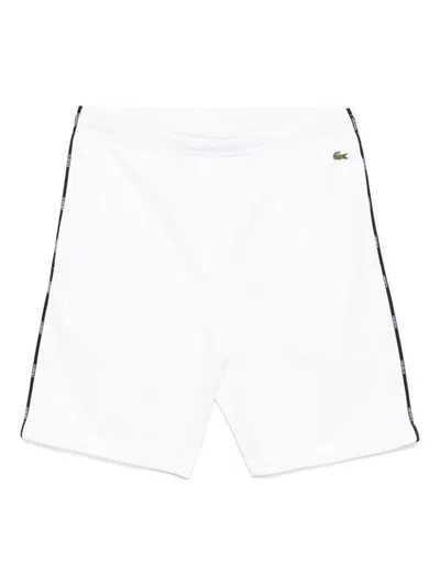 Lacoste Logo Trim Cotton Fleece Shorts