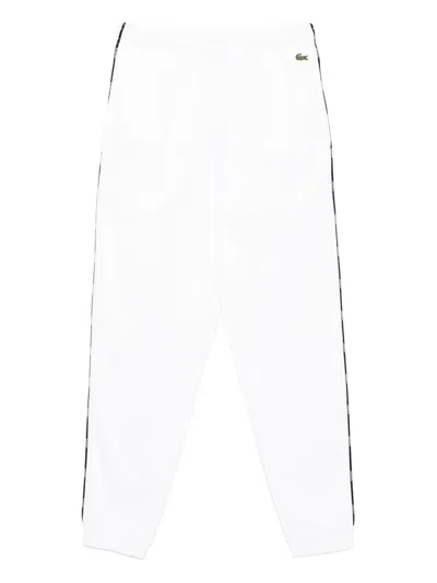 Lacoste Logo-trim Track Pants In White