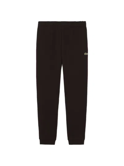 Lacoste Logo Trousers In Brown