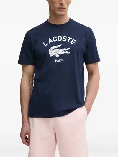 Lacoste Logo T-shirt In Blue