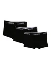 Lacoste 5-pack Stretch Cotton Trunks In Black