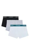 Lacoste Assorted 3-pack Stretch Cotton Boxer Briefs In White