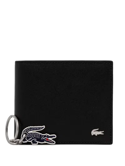 Lacoste Logo Wallet In Black