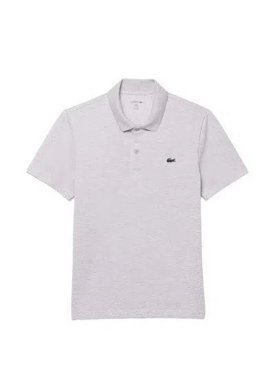 Lacoste Logo-appliqué Polo Shirt In Brown