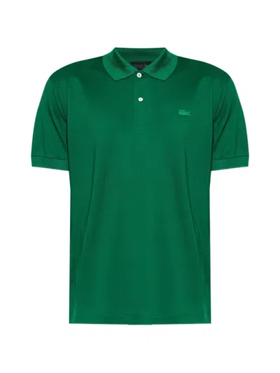 Lacoste Logo-appliqué Polo Shirt In Green