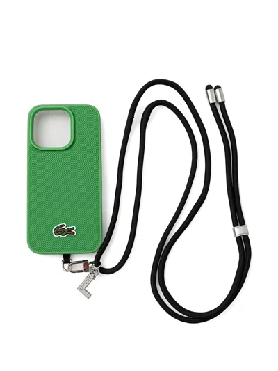 Lacoste Logo-detail Iphone 15 Pro Case In Multi