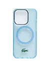 Lacoste Logo-detail Iphone Case In Blue
