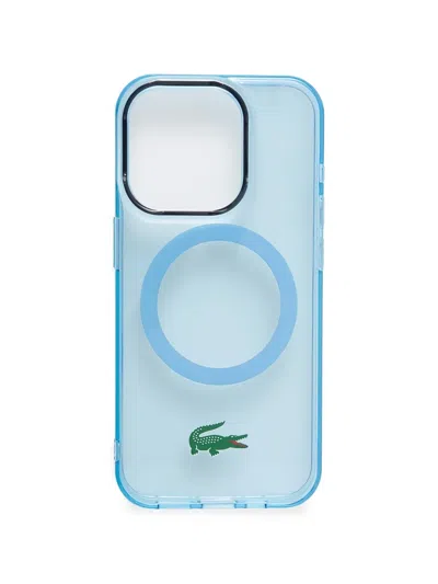 Lacoste Logo-detail Iphone Case In Blue
