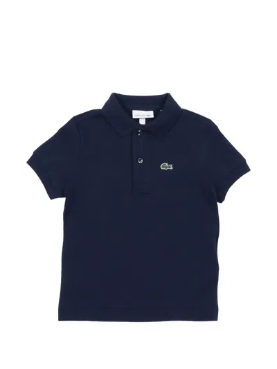 Lacoste Logo-detail Polo Shirt In Blue