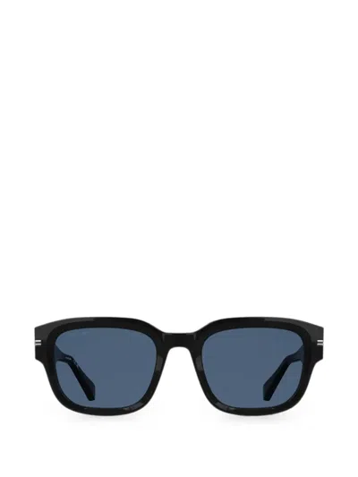 Lacoste Logo-detail Sunglasses In Black