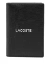 Lacoste Logoed Card Holder In Black