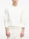 Lacoste Logo-embossed Sweatshirt In White