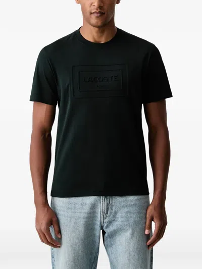 Lacoste Logo-embossed T-shirt In Green