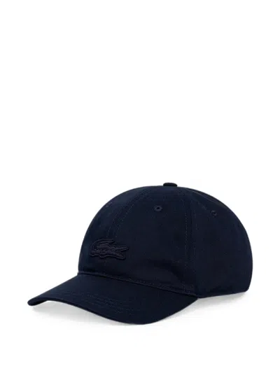Lacoste Logo-embroidered Baseball Cap In Blue