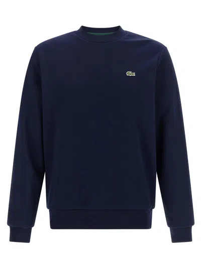 Lacoste Logo-embroidered Fleece Sweatshirt In Multi