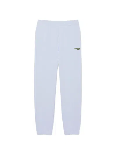 Lacoste Logo-embroidered Track Pants In Blue