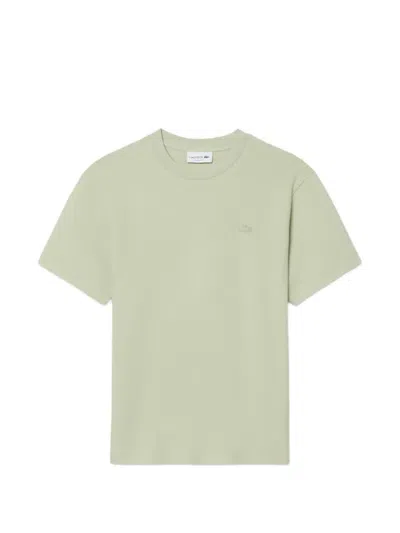 Lacoste Logo-embroidered T-shirt In Green