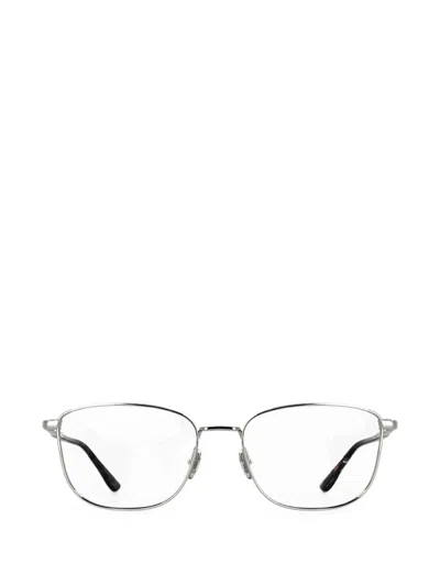 Lacoste Logo-engraved Glasses In Silver