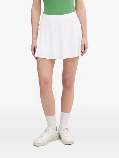 Lacoste Logo-patch A-line Mini Skirt In White