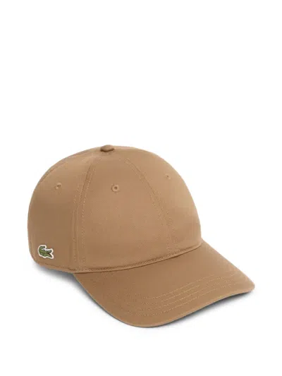 Lacoste Logo-patch Baseball Cap In Purple