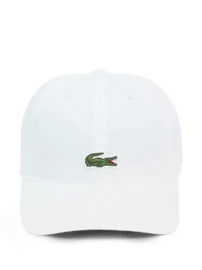 Lacoste Logo-patch Baseball Cap In 白色