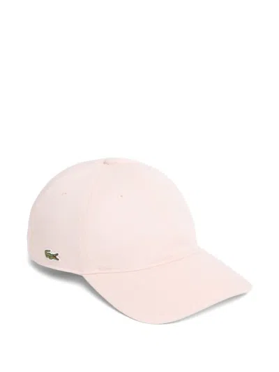 Lacoste Logo-patch Baseball Cap In Pink
