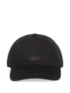 Lacoste Logo-patch Baseball Cap In Black