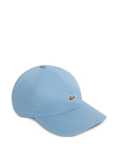 Lacoste Logo-patch Baseball Cap In Blue