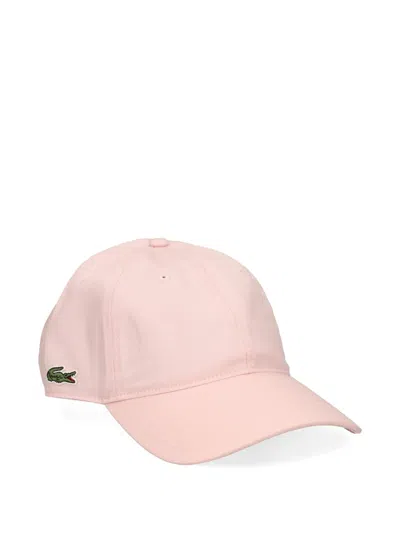 Lacoste Logo-patch Baseball Cap In Pink