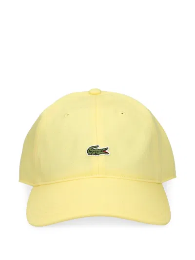 Lacoste Logo-patch Baseball Cap In Yellow