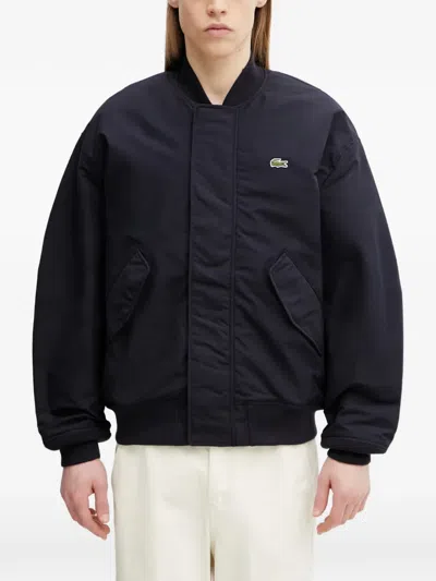Lacoste Logo-patch Bomber Jacket In Multi