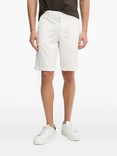 Lacoste Logo-patch Chino Shorts In White