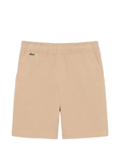 Lacoste Kids' 로고 패치 드로스트링 쇼츠 In 뉴트럴