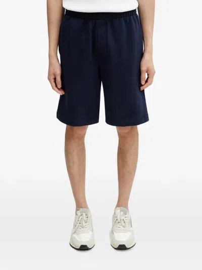 Lacoste Logo-patch Drawstring Shorts In Blue