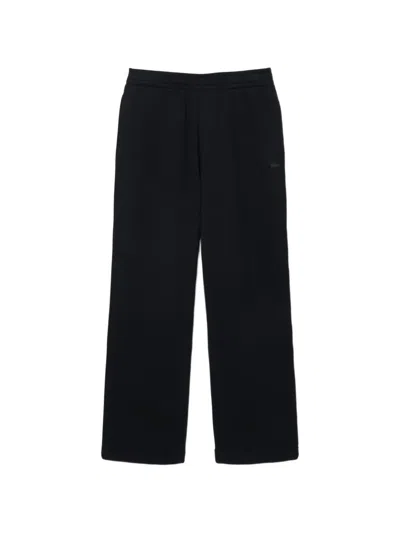 Lacoste Logo-patch Drawstring Track Pants In Black