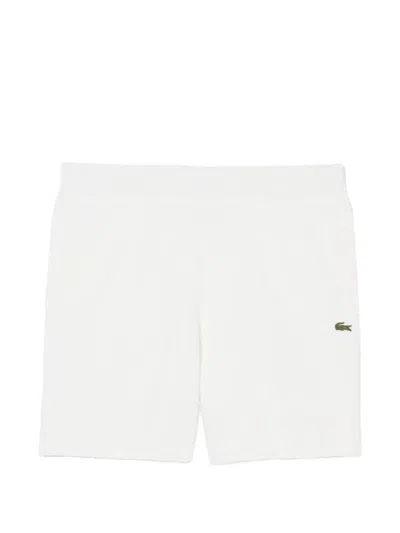 Lacoste Logo-patch Pocket Shorts In White